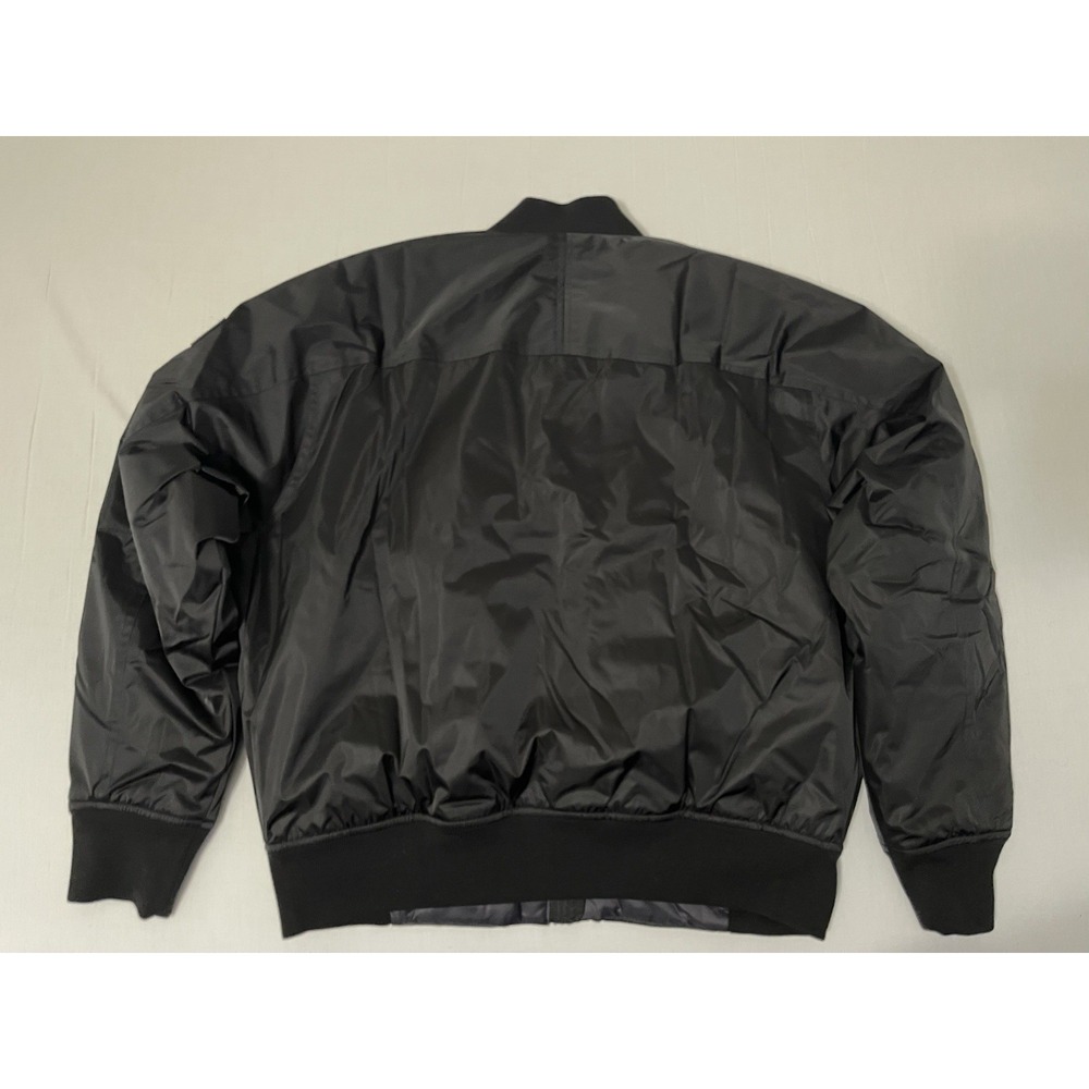 NWT ATHLETA SATEEN BOMBER JACKET COAT BLACK SIZE M $199 - Picture 10 of 10